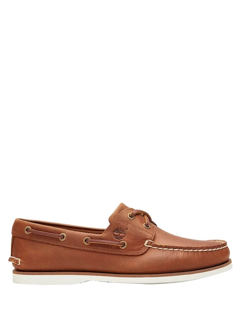 Classic Boat 2 Eye N&aacute;uticos de piel aficionado al albaricoque - Zapatos Hombre
