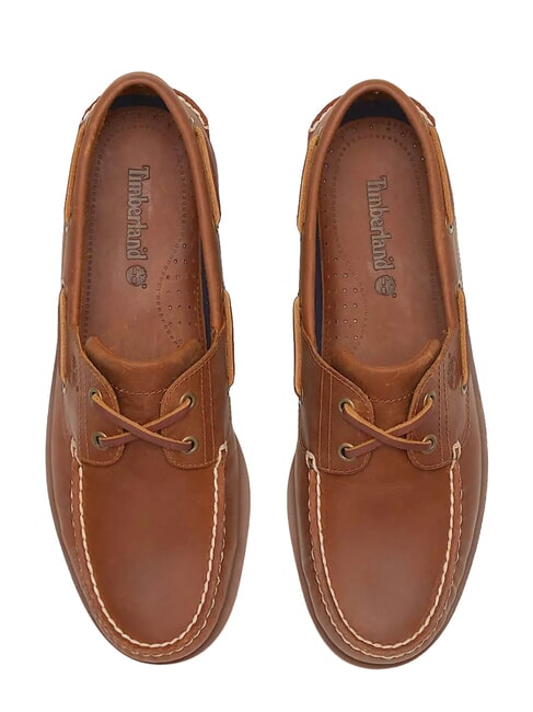 Classic Boat 2 Eye N&aacute;uticos de piel aficionado al albaricoque - Zapatos Hombre
