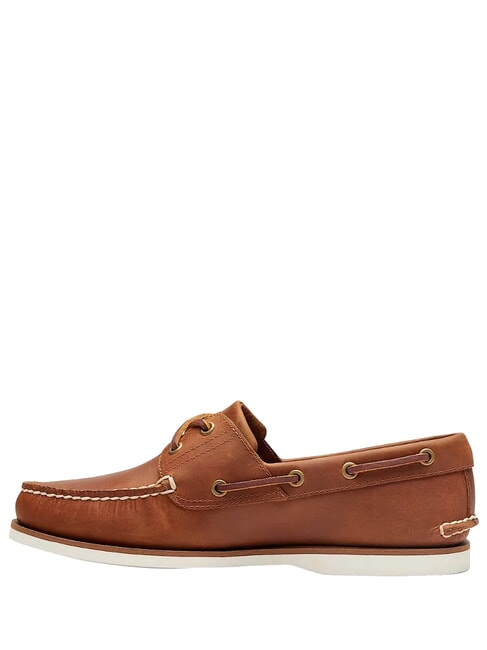 Classic Boat 2 Eye N&aacute;uticos de piel aficionado al albaricoque - Zapatos Hombre
