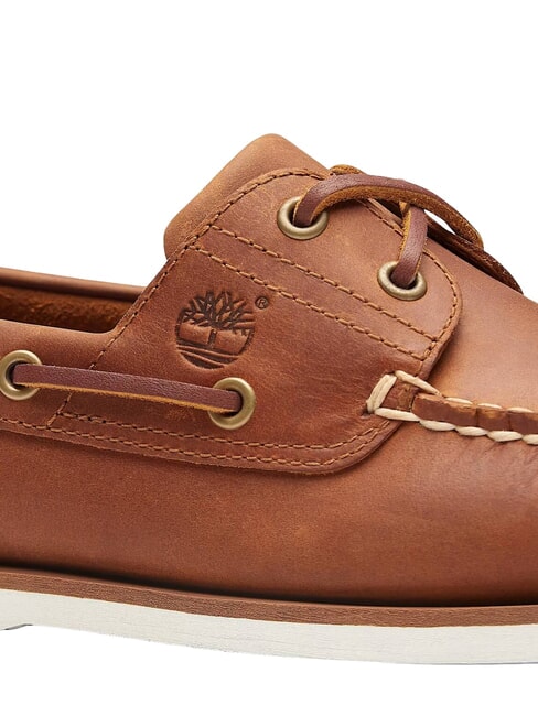 Classic Boat 2 Eye N&aacute;uticos de piel aficionado al albaricoque - Zapatos Hombre