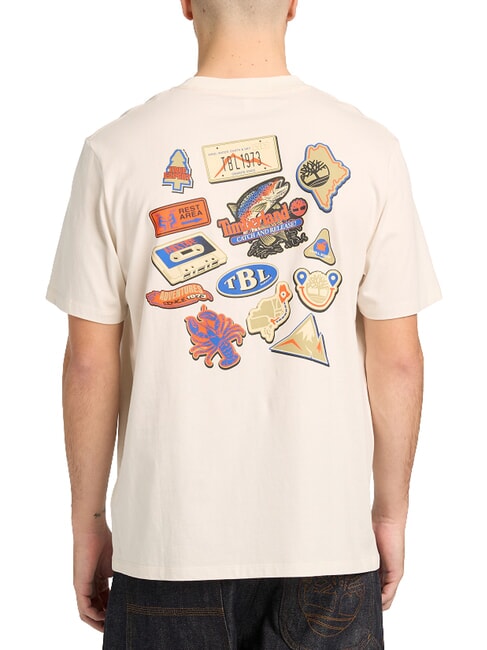 MAGNET Camiseta de manga corta, algod&oacute;n puro blanco de la vendimia - camiseta
