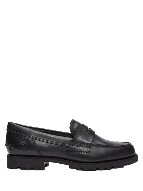 NOREEN mocasines de cuero negro de grano completo - Zapatos Mujer