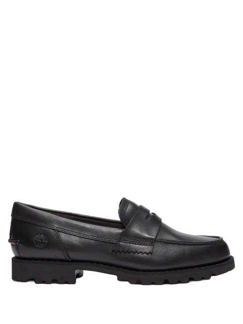 NOREEN mocasines de cuero negro de grano completo - Zapatos Mujer