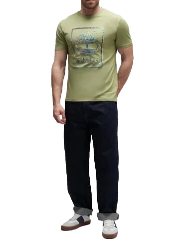 WATER Camiseta de manga corta, algod&oacute;n puro verde claro - camiseta