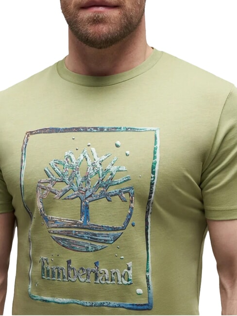 WATER Camiseta de manga corta, algod&oacute;n puro verde claro - camiseta