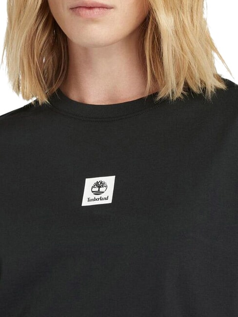 STACK LOGO  Camiseta de algod&oacute;n NEGRO - camiseta