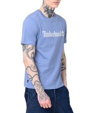 TIMBERLAND KENNEBEC RIVER LINEAR LOGO Camiseta de algod&oacute;n azul medio - camiseta - 3