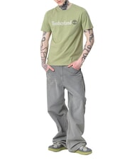 TIMBERLAND KENNEBEC RIVER LINEAR LOGO Camiseta de algod&oacute;n verde claro - camiseta - 3