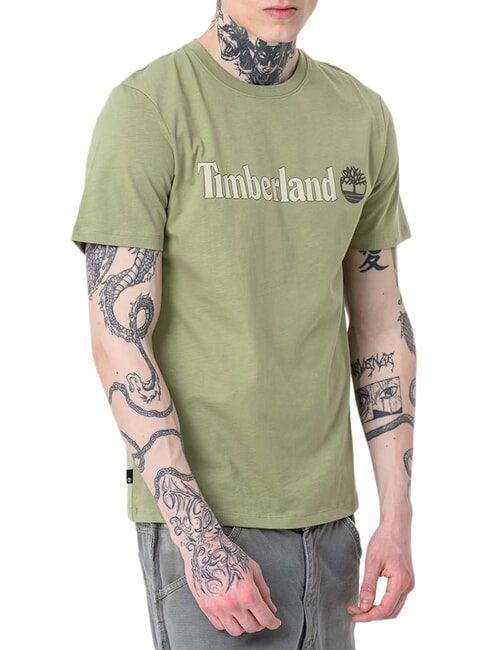 KENNEBEC RIVER LINEAR LOGO Camiseta de algod&oacute;n verde claro - camiseta