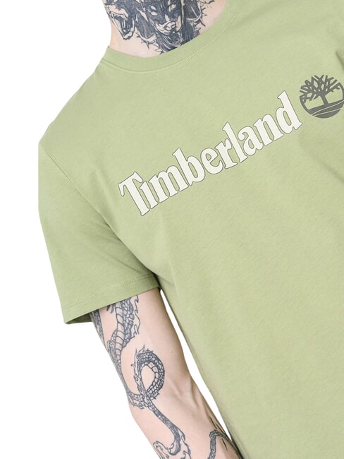 KENNEBEC RIVER LINEAR LOGO Camiseta de algod&oacute;n verde claro - camiseta