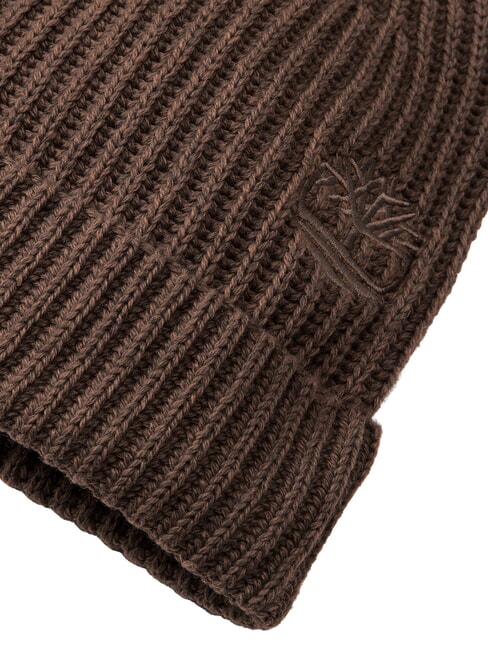 WOOL gorro de mezcla de lana chocolate - Sombreros