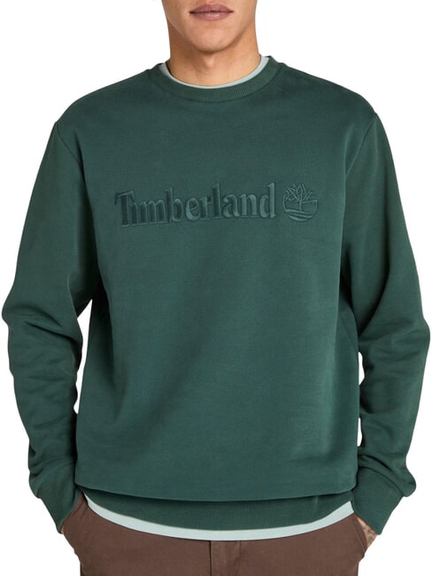 EMBROIDERY TONAL Sudadera con cuello redondo tejas verdes - Sudaderas
