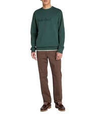 TIMBERLAND EMBROIDERY TONAL Sudadera con cuello redondo tejas verdes - Sudaderas - 4