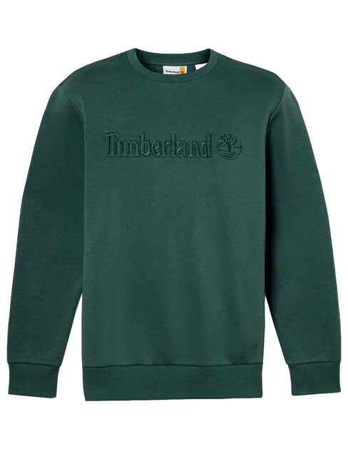 EMBROIDERY TONAL Sudadera con cuello redondo tejas verdes - Sudaderas