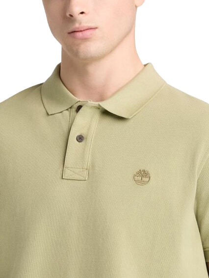 MILLERS RIVER Camisa polo de algod&oacute;n verde claro - camisa polo