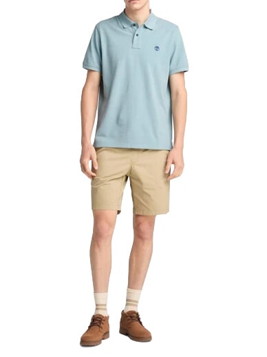 MILLERS RIVER Camisa polo de algod&oacute;n amanecer gris - camisa polo