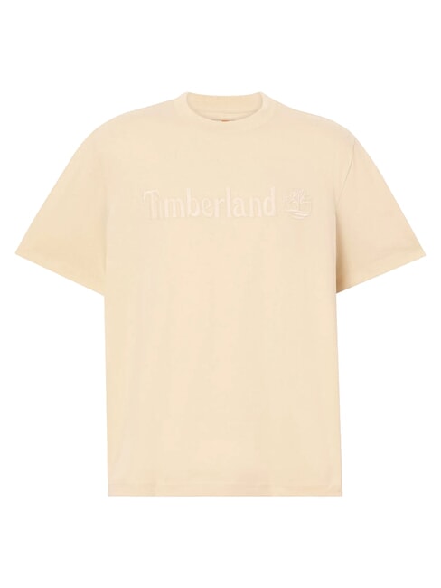 EMBROIDERY TONAL Camiseta de algod&oacute;n masilla - camiseta