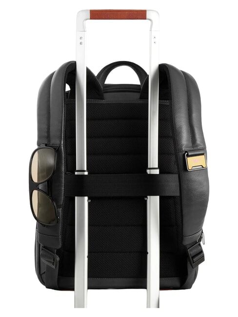 RUSSEL Mochila para port&aacute;til de 14", de piel. negro - Mochilas para port&aacute;til