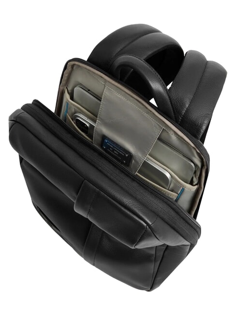 RUSSEL Mochila para port&aacute;til de 14", de piel. negro - Mochilas para port&aacute;til