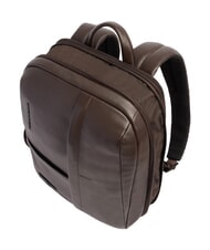 PIQUADRO RUSSEL Mochila para port&aacute;til de 14", de piel. MORO - Mochilas para port&aacute;til - 4