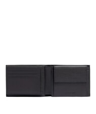 PIQUADRO Cartera CUADRADO NEGRO, en cuero - Carteras Hombre