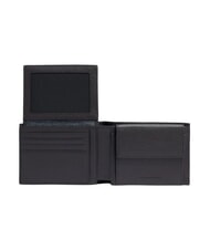 PIQUADRO Cartera CUADRADO NEGRO, en cuero verde / marr&oacute;n oscuro - Carteras Hombre - 3