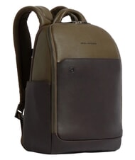 PIQUADRO BLACK SQUARE Mochila de piel para port&aacute;til de 14" verde / marr&oacute;n oscuro - Mochilas para port&aacute;til - 2