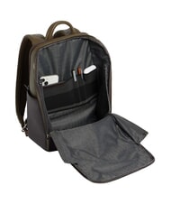 PIQUADRO BLACK SQUARE Mochila de piel para port&aacute;til de 14" verde / marr&oacute;n oscuro - Mochilas para port&aacute;til - 4