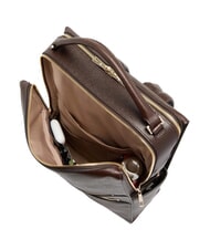 PIQUADRO PATRICIA Mochila para port&aacute;til de 15,6" en piel. BROWN - Bolsos Mujer - 4