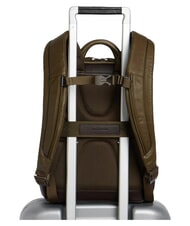 PIQUADRO BLACK SQUARE Mochila para port&aacute;til de 13", de piel. verde / marr&oacute;n oscuro - Mochilas para port&aacute;til - 3