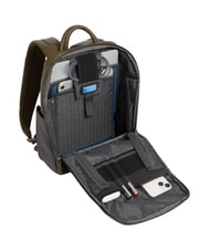 PIQUADRO BLACK SQUARE Mochila para port&aacute;til de 13", de piel. verde / marr&oacute;n oscuro - Mochilas para port&aacute;til - 4