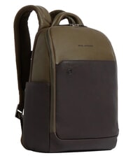 PIQUADRO BLACK SQUARE  Mochila de cuero para port&aacute;til de 14" verde / marr&oacute;n oscuro - Mochilas para port&aacute;til - 2