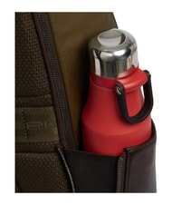 PIQUADRO BLACK SQUARE  Mochila de cuero para port&aacute;til de 14" verde / marr&oacute;n oscuro - Mochilas para port&aacute;til - 5