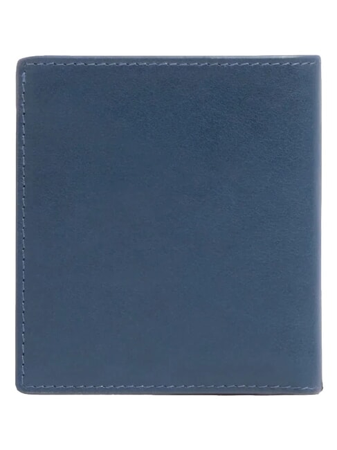 W143 Cartera de cuero azul - Carteras Hombre