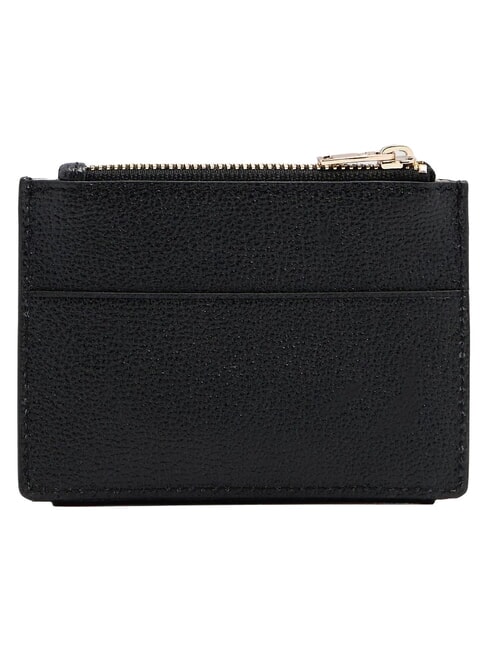 PATRICIA Tarjetero de cuero negro - Carteras Mujer