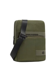 PIQUADRO WOLLEM Bolso iPad mini de tela y piel VERDE - Bandoleras Hombre - 2