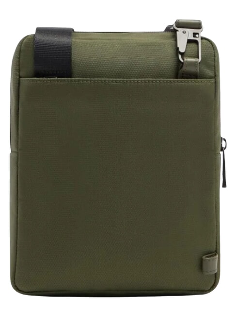 WOLLEM Bolso iPad mini de tela y piel VERDE - Bandoleras Hombre