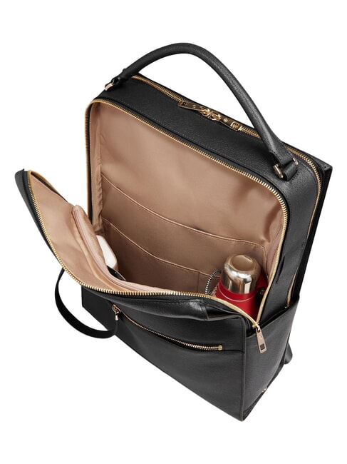 PATRICIA Mochila para port&aacute;til de 15,6" en piel. negro - Bolsos Mujer