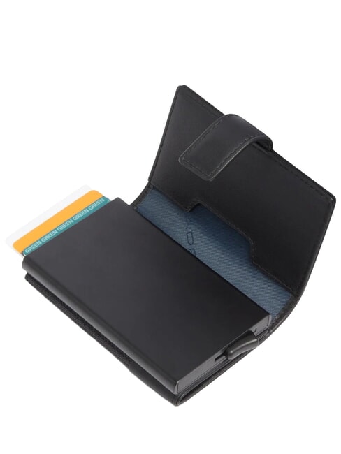 W145 Tarjetero con sistema deslizante negro - Carteras Hombre