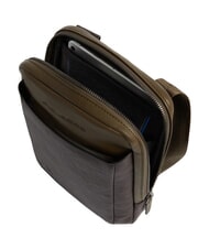 PIQUADRO BLACK SQUARE  bolsa de transporte para iPad mini verde / marr&oacute;n oscuro - Bandoleras Hombre - 4