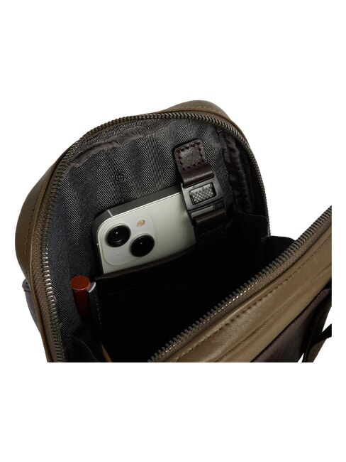 BLACK SQUARE  bolsa de transporte para iPad mini verde / marr&oacute;n oscuro - Bandoleras Hombre