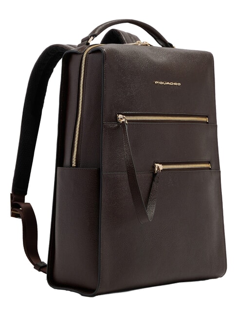 W140 Mochila de cuero para mujer para port&aacute;til de 14" BROWN - Mochilas para port&aacute;til