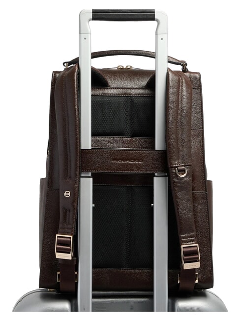 W140 Mochila de cuero para mujer para port&aacute;til de 14" BROWN - Mochilas para port&aacute;til