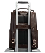PIQUADRO W140 Mochila de cuero para mujer para port&aacute;til de 14" BROWN - Mochilas para port&aacute;til - 3