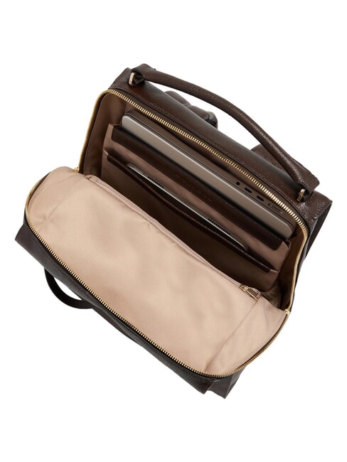 W140 Mochila de cuero para mujer para port&aacute;til de 14" BROWN - Mochilas para port&aacute;til