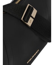 PIQUADRO CIRCLE Bolso de hombro de piel negro - Bolsos Mujer - 4