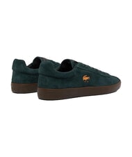 LACOSTE BASESHOT Zapatillas de cuero verde oscuro/goma oscura - Zapatos Hombre - 4