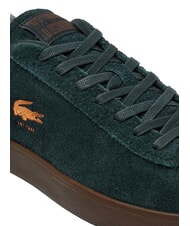 LACOSTE BASESHOT Zapatillas de cuero verde oscuro/goma oscura - Zapatos Hombre - 6