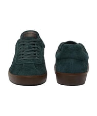 LACOSTE BASESHOT Zapatillas de cuero verde oscuro/goma oscura - Zapatos Hombre - 5
