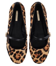 GAUD&Igrave; GYPSY PONY HAIR MACULA bailarinas de cuero bronceado - Zapatos Mujer - 4